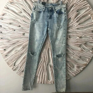 - BLANKNYC Ripped Distressed Skinny Acid Wash Jeans